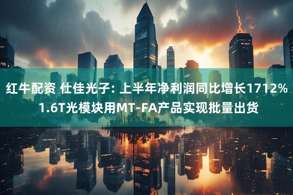 红牛配资 仕佳光子: 上半年净利润同比增长1712% 1.6T光模块用MT-FA产品实现批量出货