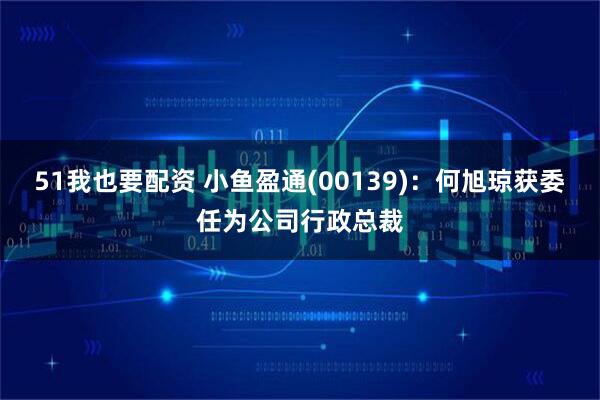 51我也要配资 小鱼盈通(00139)：何旭琼获委任为公司行政总裁